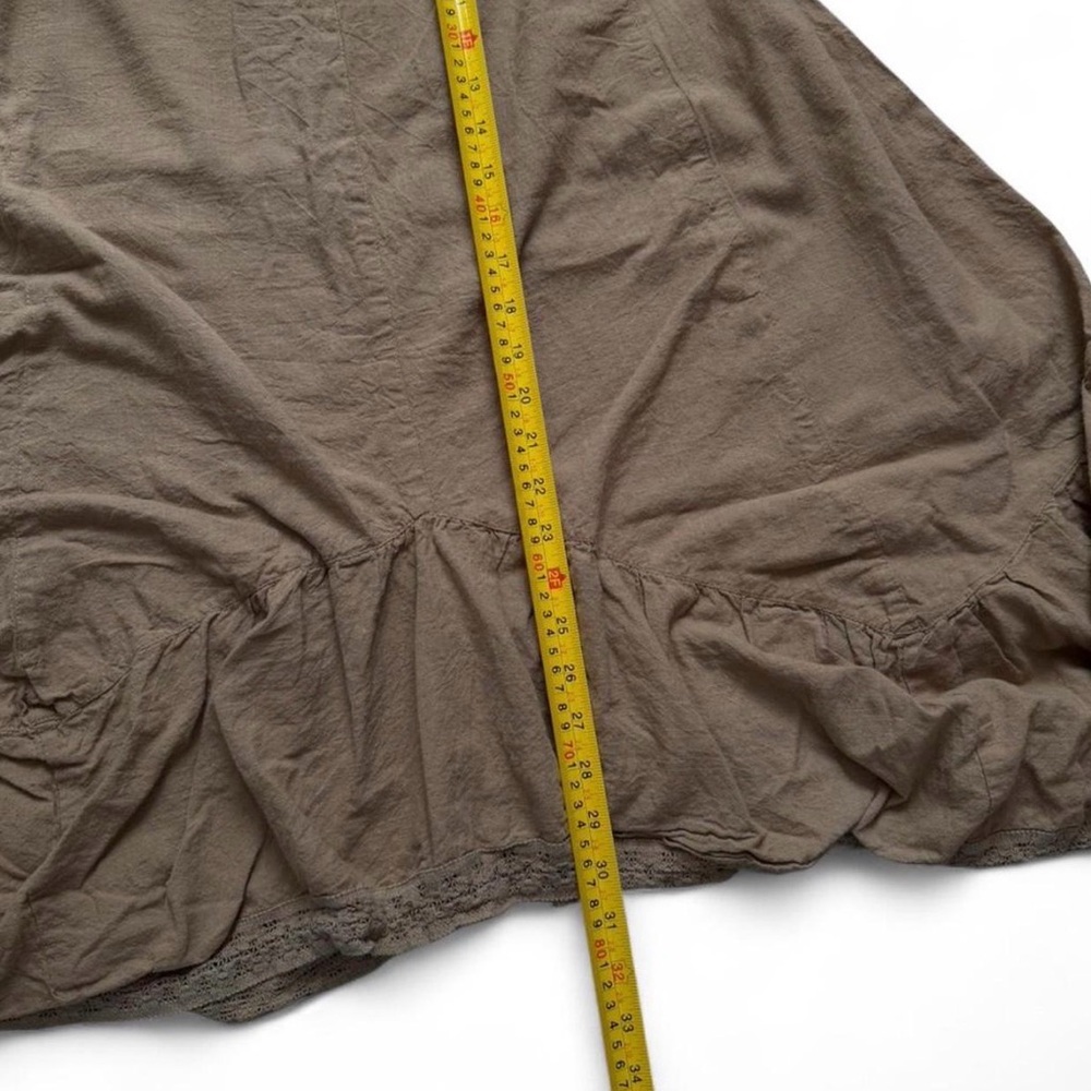 Brown Women's Maxi Skirt with Belt Strap - Picture 4 of 5
